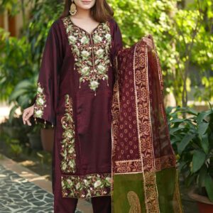 Embroidery lace work 3 pcs